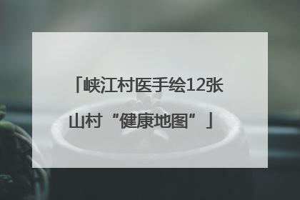 峡江村医手绘12张山村“健康地图”