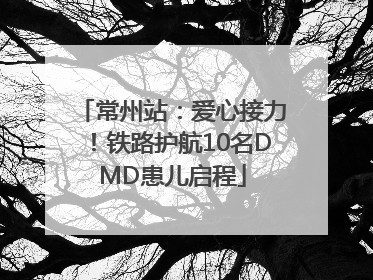常州站：爱心接力！铁路护航10名DMD患儿启程