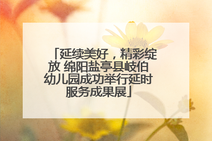 延续美好，精彩绽放 绵阳盐亭县岐伯幼儿园成功举行延时服务成果展
