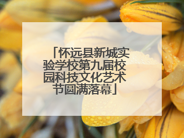 怀远县新城实验学校第九届校园科技文化艺术节圆满落幕