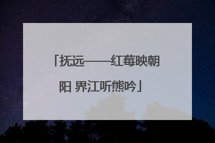抚远——红莓映朝阳 界江听熊吟