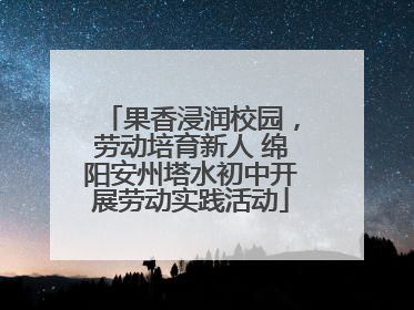 果香浸润校园，劳动培育新人 绵阳安州塔水初中开展劳动实践活动