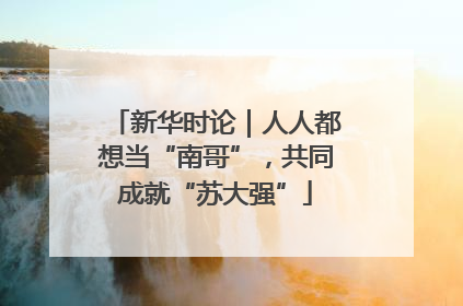 新华时论｜人人都想当“南哥”，共同成就“苏大强”