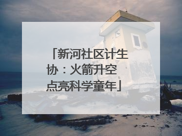 新河社区计生协：火箭升空 点亮科学童年