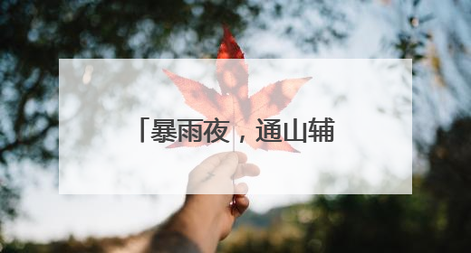 暴雨夜，通山辅警邱荣华纵身跃入深渠防汛排险