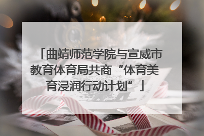曲靖师范学院与宣威市教育体育局共商“体育美育浸润行动计划”