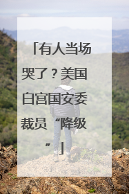 有人当场哭了？美国白宫国安委裁员“降级”