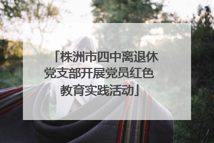 株洲市四中离退休党支部开展党员红色教育实践活动