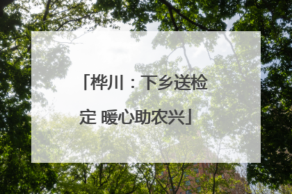 桦川：下乡送检定 暖心助农兴
