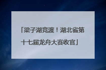 梁子湖竞渡！湖北省第十七届龙舟大赛收官