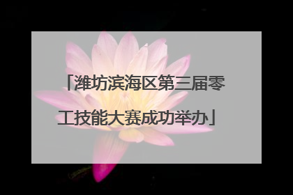 潍坊滨海区第三届零工技能大赛成功举办