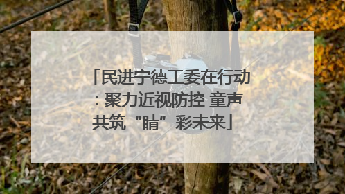 民进宁德工委在行动：聚力近视防控 童声共筑“睛”彩未来
