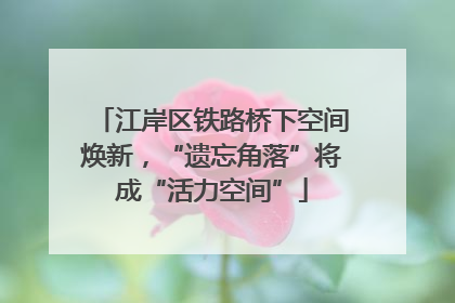 江岸区铁路桥下空间焕新，“遗忘角落”将成“活力空间”