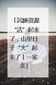 沉睡资源“活”起来了，山里日子“火”起来了丨一家亲