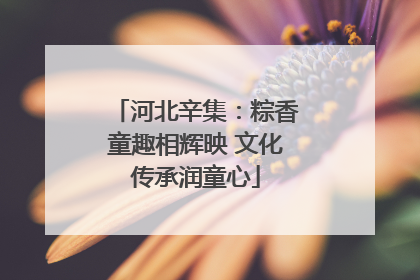 河北辛集：粽香童趣相辉映 文化传承润童心