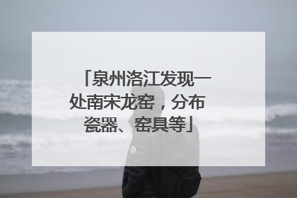 泉州洛江发现一处南宋龙窑，分布瓷器、窑具等