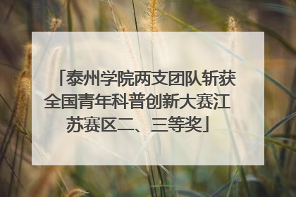 泰州学院两支团队斩获全国青年科普创新大赛江苏赛区二、三等奖