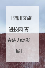 淄川文旅进校园 青春活力促发展