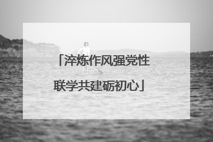 淬炼作风强党性 联学共建砺初心