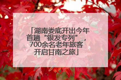 湖南娄底开出今年首趟“银发专列”，700余名老年旅客开启甘南之旅