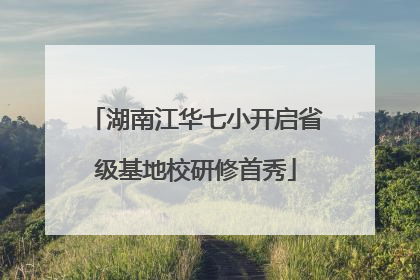 湖南江华七小开启省级基地校研修首秀