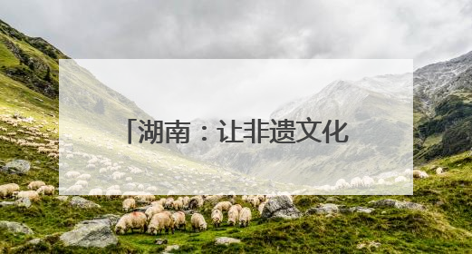 湖南：让非遗文化走进生活走向世界