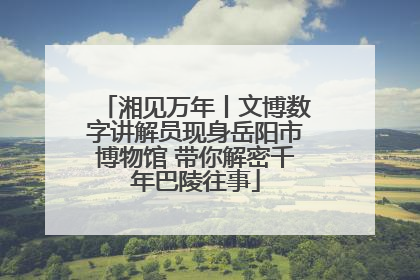 湘见万年丨文博数字讲解员现身岳阳市博物馆 带你解密千年巴陵往事