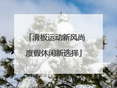滑板运动新风尚 度假休闲新选择