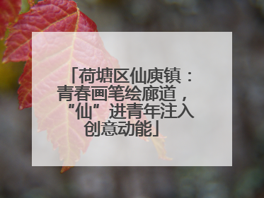 荷塘区仙庾镇：青春画笔绘廊道，“仙”进青年注入创意动能