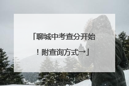 聊城中考查分开始！附查询方式→
