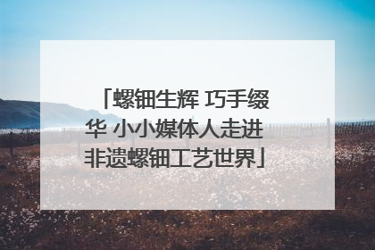 螺钿生辉 巧手缀华 小小媒体人走进非遗螺钿工艺世界