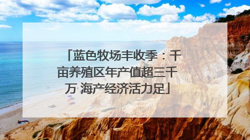 蓝色牧场丰收季：千亩养殖区年产值超三千万 海产经济活力足