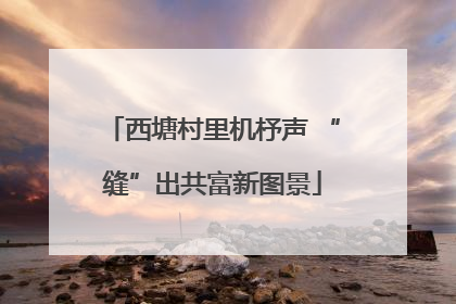 西塘村里机杼声 “缝”出共富新图景