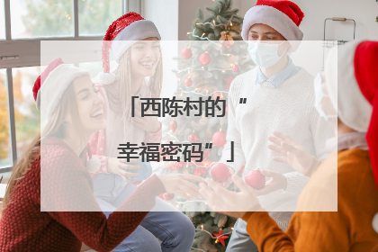 西陈村的“幸福密码”