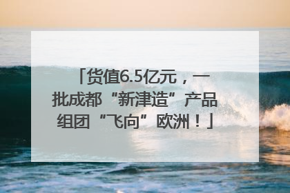 货值6.5亿元，一批成都“新津造”产品组团“飞向”欧洲！