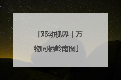邓勃视界｜万物同栖岭南图