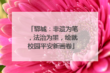 郓城：非遗为笔，法治为墨，绘就校园平安新画卷