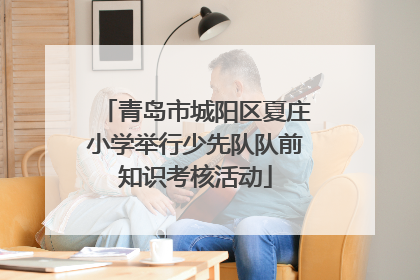 青岛市城阳区夏庄小学举行少先队队前知识考核活动