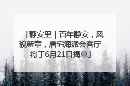 静安里｜百年静安，风貌新章，唐宅海派会客厅将于6月21日揭幕