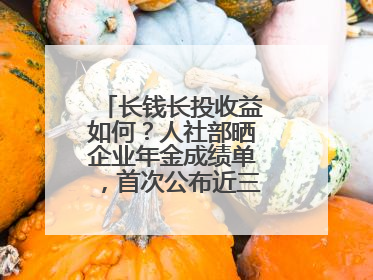长钱长投收益如何？人社部晒企业年金成绩单，首次公布近三年累计收益率