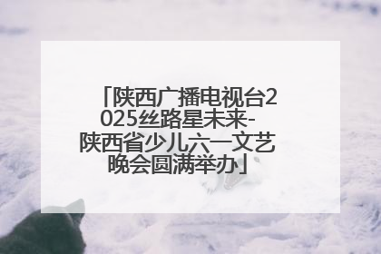 陕西广播电视台2025丝路星未来-陕西省少儿六一文艺晚会圆满举办