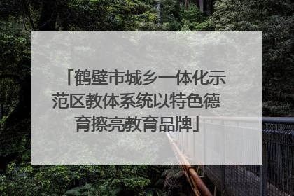 鹤壁市城乡一体化示范区教体系统以特色德育擦亮教育品牌