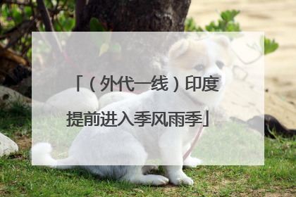 （外代一线）印度提前进入季风雨季