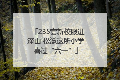 235套新校服进深山 松滋这所小学喜过“六一”