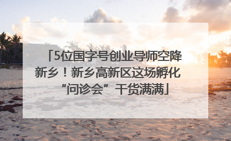 5位国字号创业导师空降新乡！新乡高新区这场孵化“问诊会”干货满满
