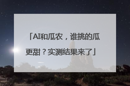 AI和瓜农，谁挑的瓜更甜？实测结果来了